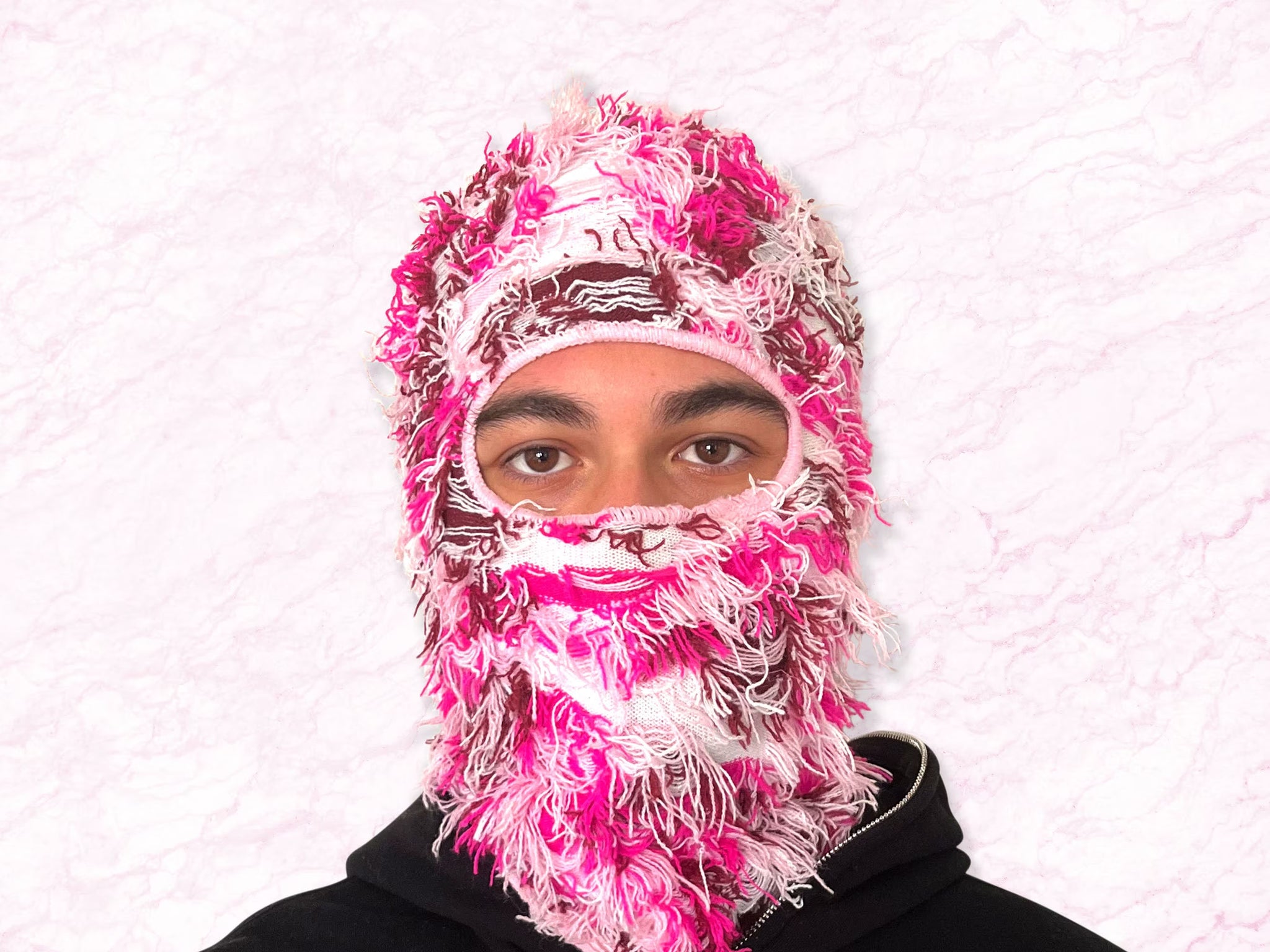 Lyfeminded ™️ Distressed Balaclava (Pink)